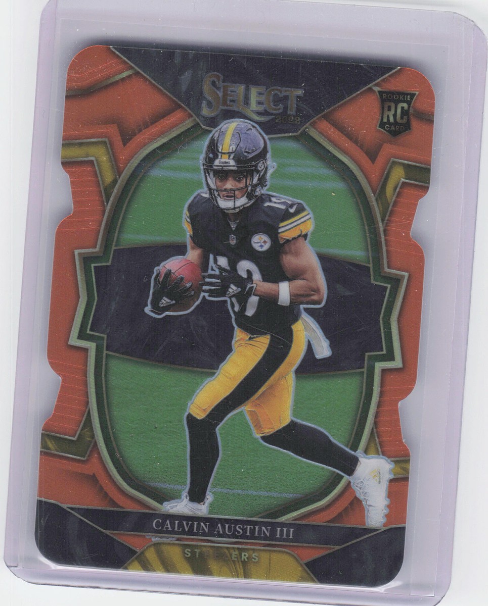 2022 Panini Select #65 Calvin Austin III Orange Prizm Die Cut