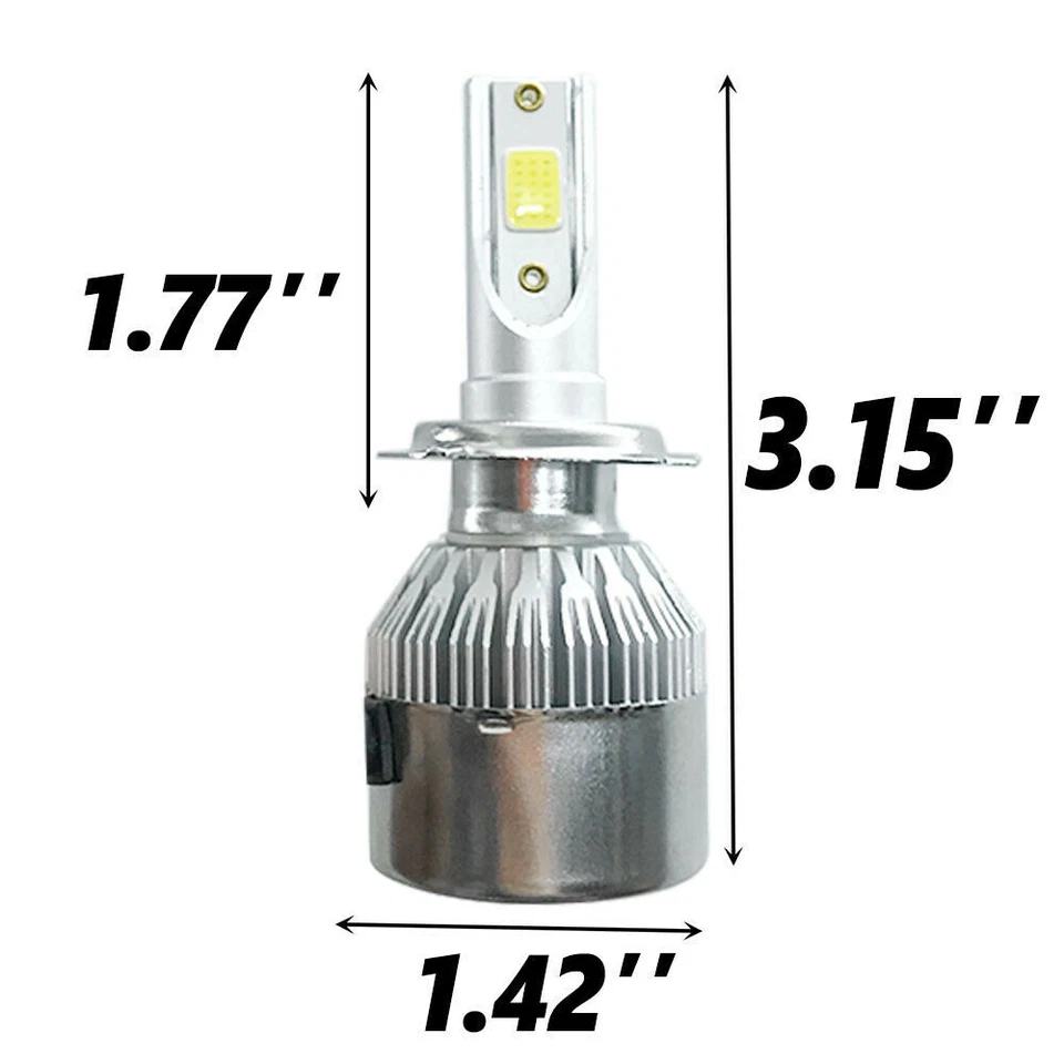 For Mercedes-Benz C230 2002-2006 2007 6x Combo LED Headlight Fog Light Bulbs - Image 4 of 4