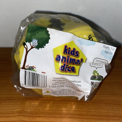 Kids Animal Foam Dice. Fun Learning Activities For Kids. Brand New Free Shipping
