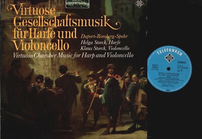 Virtuoso Chamber Music For Harp and Cello Helga & Klaus Storck TELEFUNKEN NM