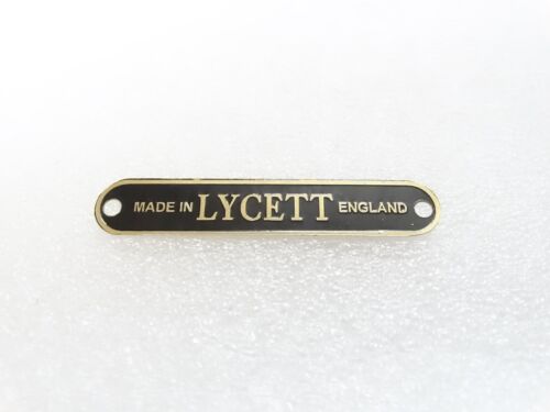 Lycett Made In England Saddle Badge #21D11 - Picture 1 of 5