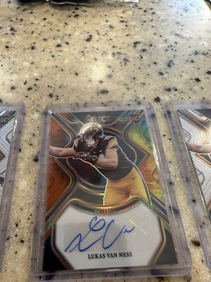 2023 Select Draft Picks Lukas Van Ness Tie-Dye Prizm Auto 23/25