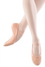 Adult Bloch Dansoft Full Leather Sole Ballet Slippers PINK S0205L 2D 2D NEW