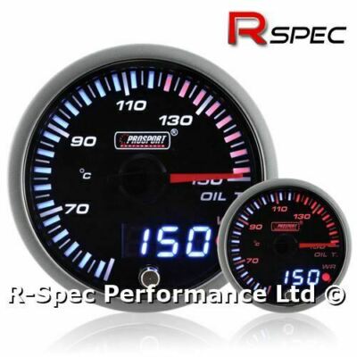Prosport 60mm JDM Dual Display Schrittmotor Warnung Öltemperatur Temperaturanzeige °C