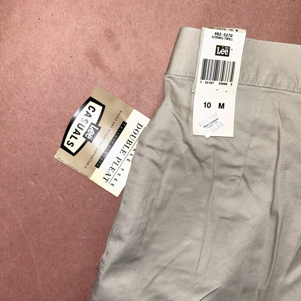 Ｍ Vintage 1990's Womens Lee Casuals, Double Pleated, Deadstock NWT