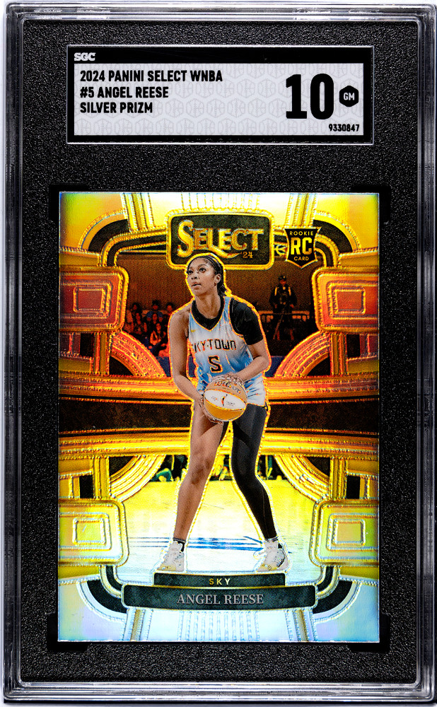 2024 Panini Select WNBA - Concourse #5 Angel Reese Silver Prizm (RC) SGC 10