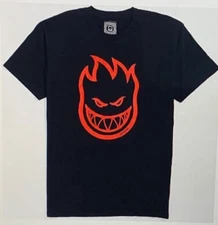 ZUMIEZ Spitfire Bighead Black & Red T-Shirt