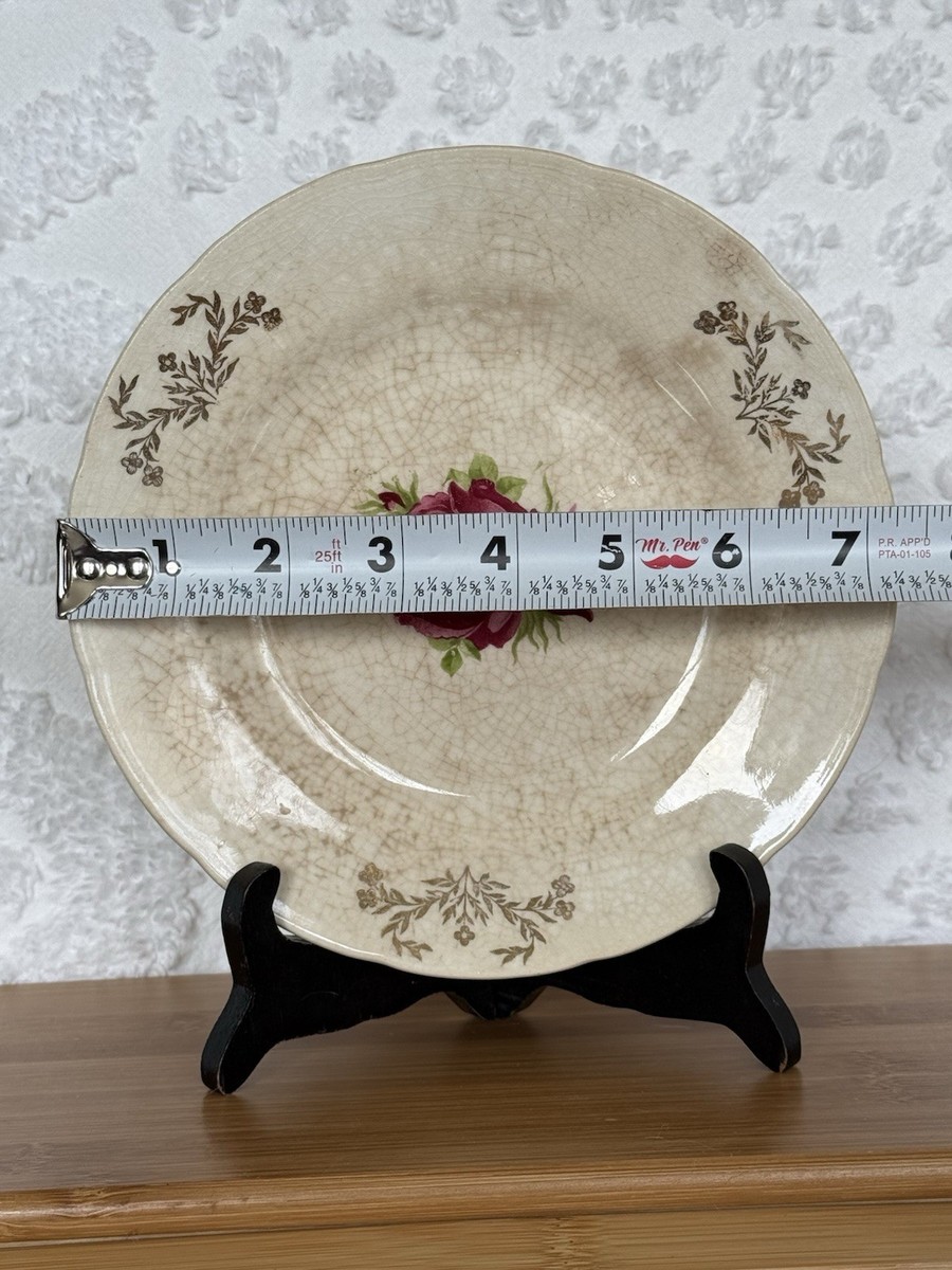 P.B.C. Central Valley Livin' 入手困難レア皿盤！ Antique Stinthal Crooksville China 1902-1959 Salad Plate STAINING