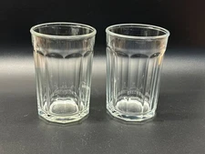 Vintage Luminarc 10 Panel Heavy Glass Tumbler 20 oz Set of 2 (Two) France