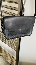 Michael Kors Small  Perforated Black Stefano Leather Bag See Description