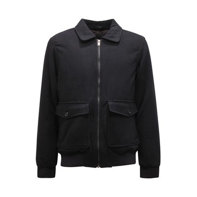 5418AZ MEN'S JACKET IMPURE MAN WOOL BLEND PADDED JACKET BLUE
