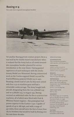 Boeing B-9 B9 B 9 Plane Picture Aircraft Article Vintage Info Detail Page Sheet