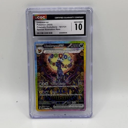 Pokemon Umbreon EX Prismatic Evolutions Special Illustration #161 CGC 10