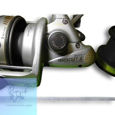 Daiwa Power Cast X 30T Fishing Reel 2 Extra Spools Free Shipping
