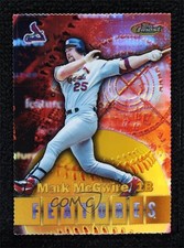 2000 Topps Finest Features Gold Refractor Die-Cut Sammy Sosa Mark McGwire 00em