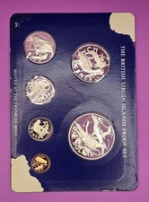 1976 British Virgin Islands Silver Proof Set Plus 1975 Uncirculated Specimen Set