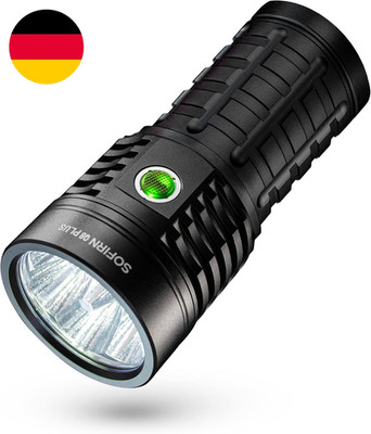 Sofirn Q8 plus Taschenlampe Superhell 16000 Lumen, USB C, 6X Extrem Helle Leds F
