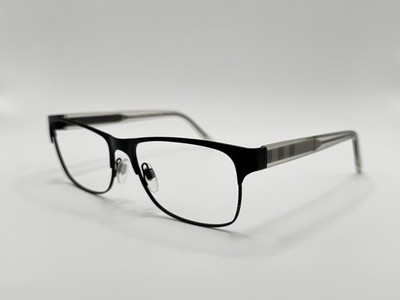 NEW BURBERRY unisex b1289 eyeglasses in 1007 - black Burberry B1289 1007 Matte Black/ Clear Eyeglasses Frames 55  main image 4