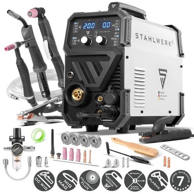 STAHLWERK Schweißgerät 4-in-1 Kombi CTM-250 ST   WIG MIG/MAG ARC/MMA Plasma/CUT
