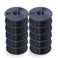 SUNLU 10KG Black PLA+ 3D Printer Filament 1.75mm PLA Plus For FDM 3D Printers