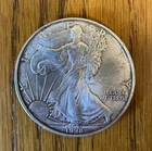 1998 American Silver Eagle 1 Troy Oz .999  Silver Almost Uncirculated