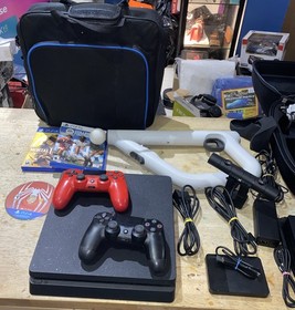 PlayStation 4 Slim PS4 Console CUH-2200A W/ VR Headset Set, Aim Controller ETC