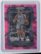 2022-23 Panini Prizm Pink Cracked Ice Prizm Frank Jackson Detroit Pistons #85