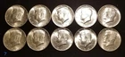 $5 Face Value 10 Coins 90% Silver Kennedy Half Dollars ~ All Dated 1964 ~ Lot #7