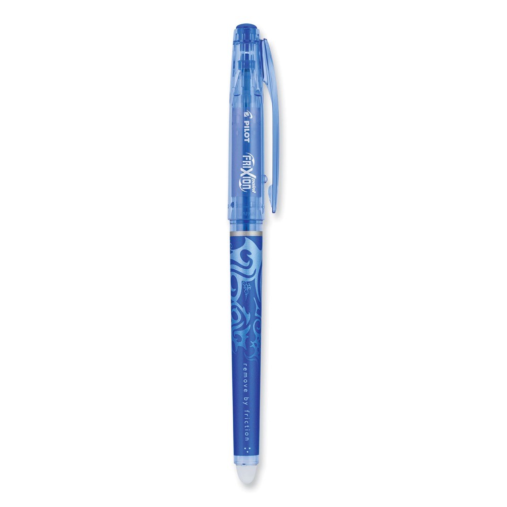 Pilot 31574 FriXion Point Erasable Gel Pen - BLU/SIL/Trans (1 Dozen) New