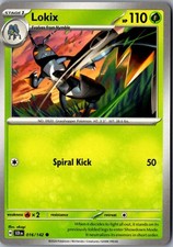 Lokix 016/142 Corona Stellare Comune Carta Pokemon Giocata Leggermente TCG Singola