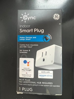 C by GE On/Off Smart Plug with Smart Bridge Wi-Fi works w Alexa & Google Assist