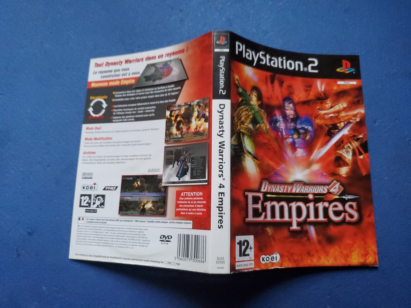 Ps2 Playstation 2 Jaquette Cover Dynasty Warriors 4 Empires