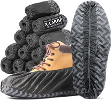 X-Large Shoe Covers Disposable Non-Slip, Non-Woven Fabric Boot Covers, Stretchab