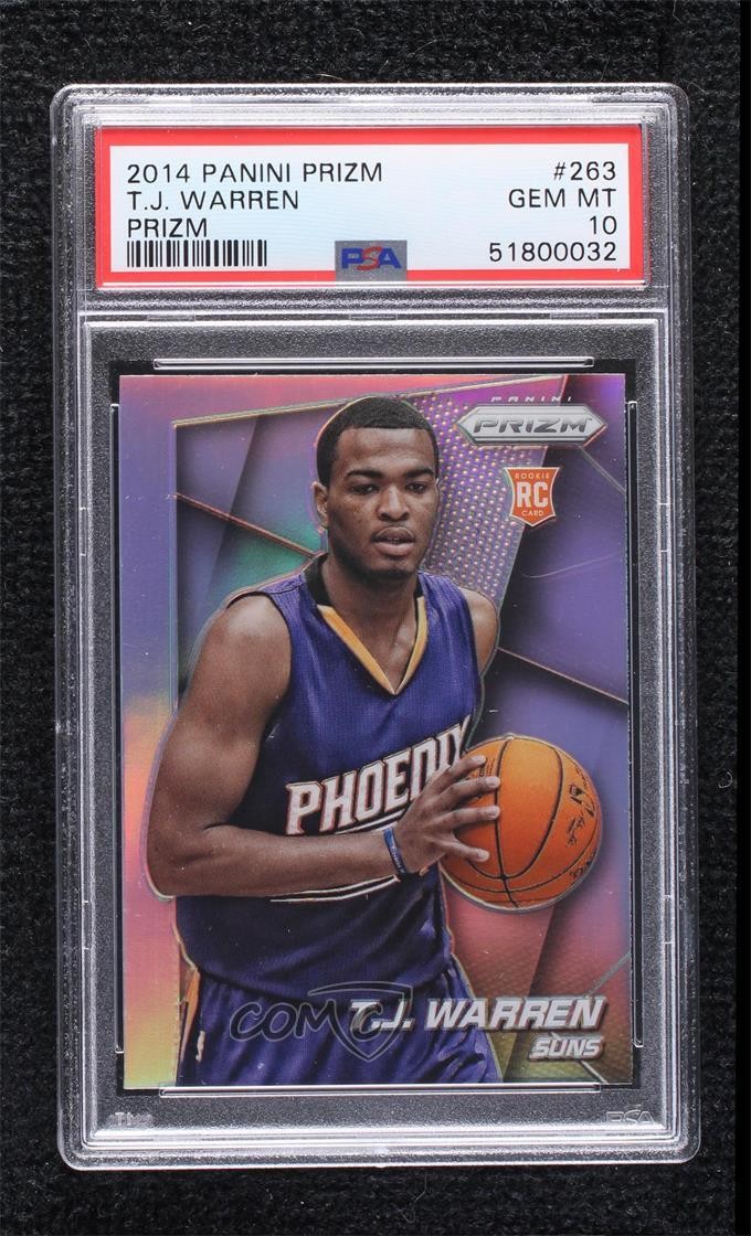 2014-15 Panini Prizm Silver Prizm TJ Warren #263 PSA 10 GEM MT Rookie RC 1o3f