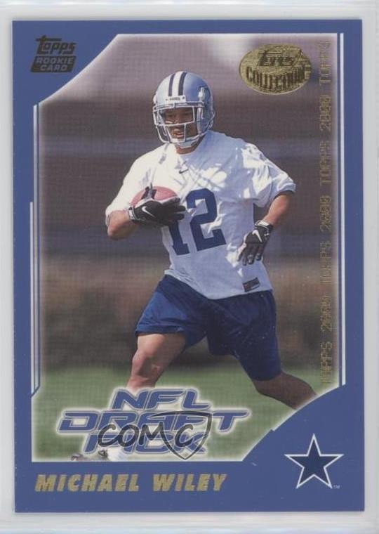 2000 Topps NFL Draft Pick Topps Collection Michael Wiley #367 Rookie RC 8d2