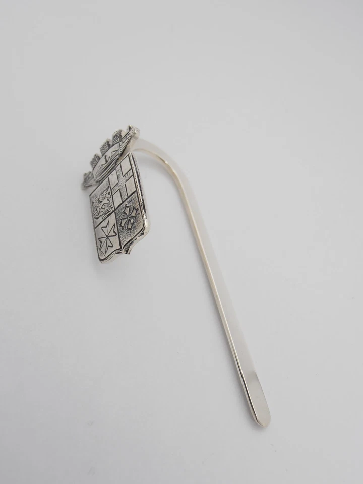 Marina Militare italiana : Segnalibro in Argento 925- Segnapagina Libro - Stemma - Immagine 3 di 4