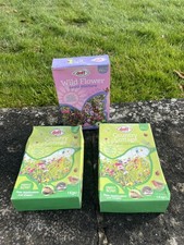 DOFF WILD FLOWER SEEDS SIMPLY SCATTER WILDFLOWER and country cottage 3 x 1kg 6.99 per kilo