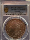 1921-P Morgan Silver Dollar PCGS Gold Shield Authentic AU Detail
