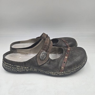 Rieker Antistress Brown Womens 41 US 10 Daisy Mule Slip On Comfort Casual