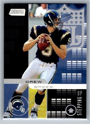2001 Stadium Club - Stepping Up Drew Brees #SU7 (RC) - HOF NM