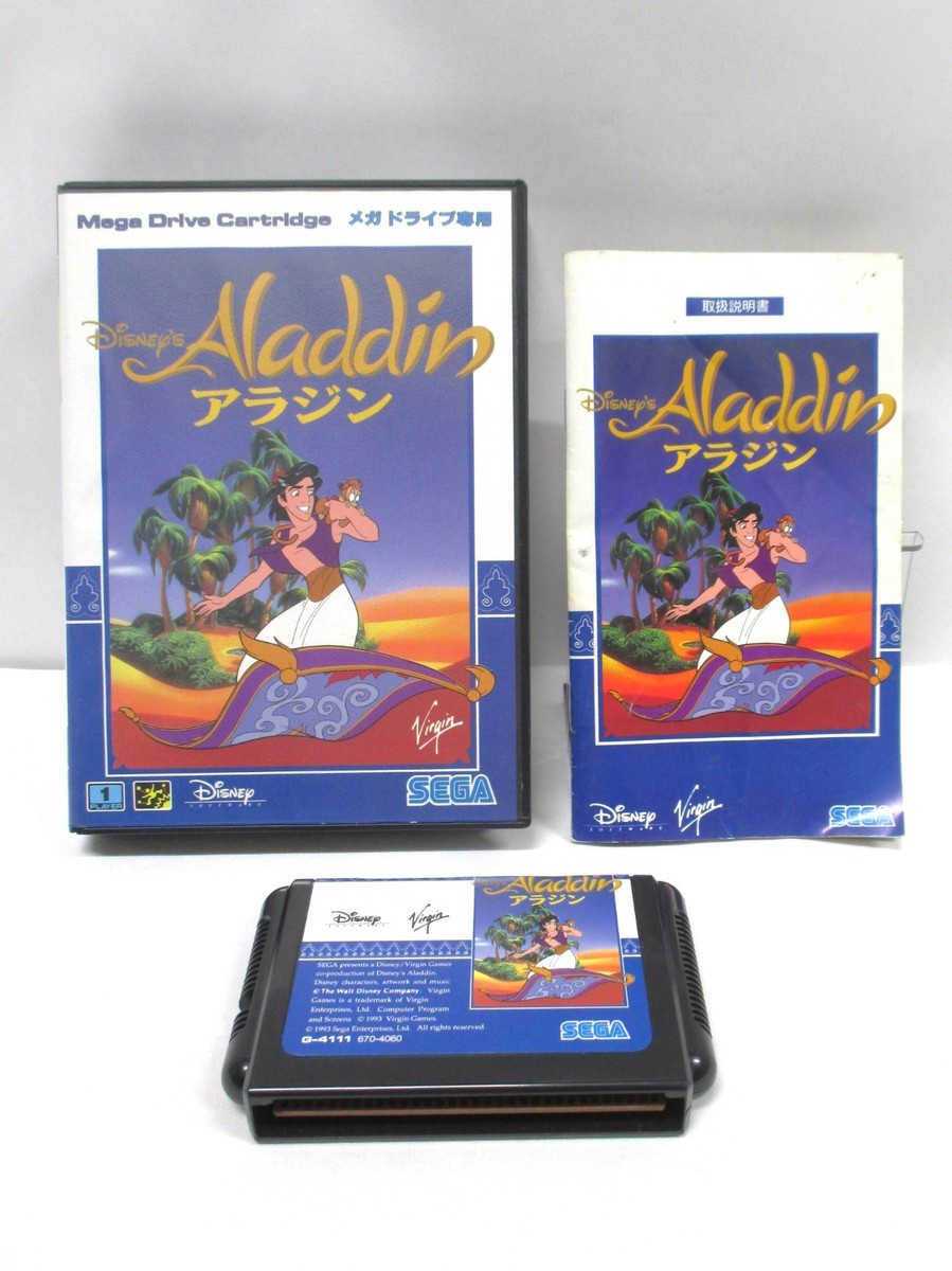 Mega-Drive Genesis -- ALADDIN Disney's -- JAPAN GAME. MD. 13678 | eBay