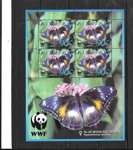AITUTAKI SC#540a 2008 BUTTERFLY MNH MINT XF PICTORIAL SOUVENIR SHEET STAMPS