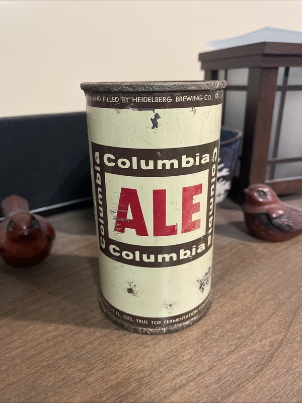 Vtg. Columbia Ale Flat Top Beer Can 1956 xxEMPTYxx 🍺🍺🍺
