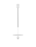 Nova Luce Pendelleuchte Edem Weiß Aluminium HöHenverstellbar 8W 3000K Warmweiß