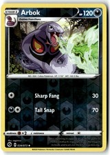 Pokemon Card Arbok LP Champion's Path Reverse Holo Uncommon 34/73