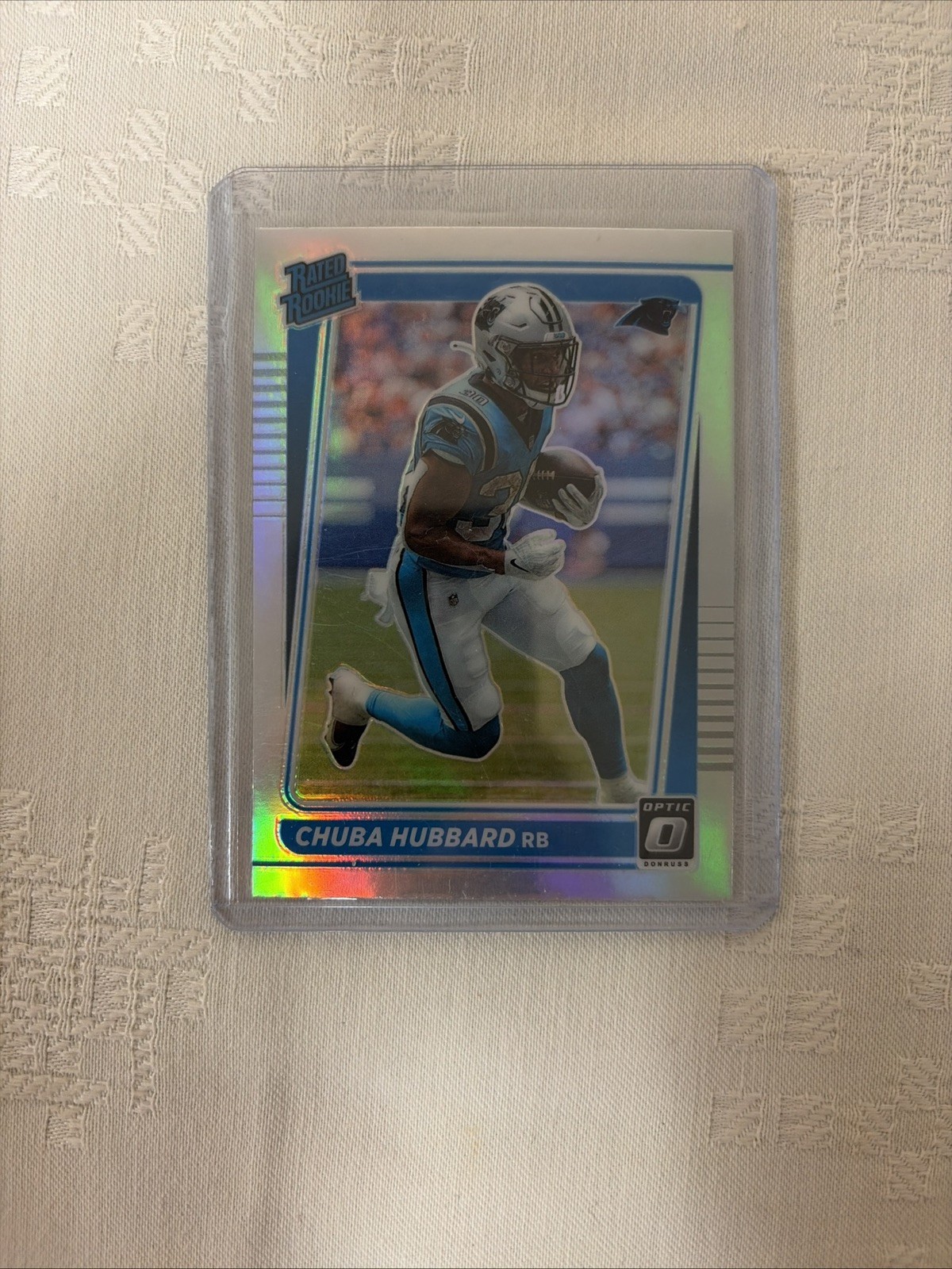 2021 Panini Donruss Optic - Chuba Hubbard #225 Rated Rookie Holo (RC) PANTHERS