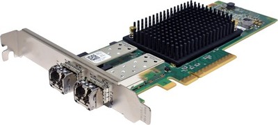 DELL Emulex LPE35002 0PD89Y Dual Port FC 32G SFP+ PCIe x8 FP 2x Mini GBIC