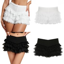 Womens Bloomers Cosplay Undershorts Pettipants Shorts Underwear Lace Sleeping