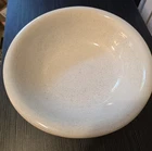 Large Cream Speckled Pottery Bowl , NO Cracks or Chips