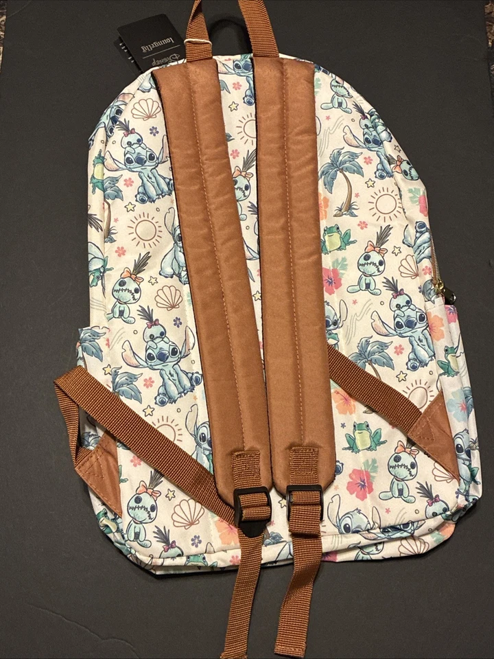 Mochila Disney Stitch de Loungefly Nueva con Etiquetas Muñeca Vudú Rana Mash Up Foto 2 de 4